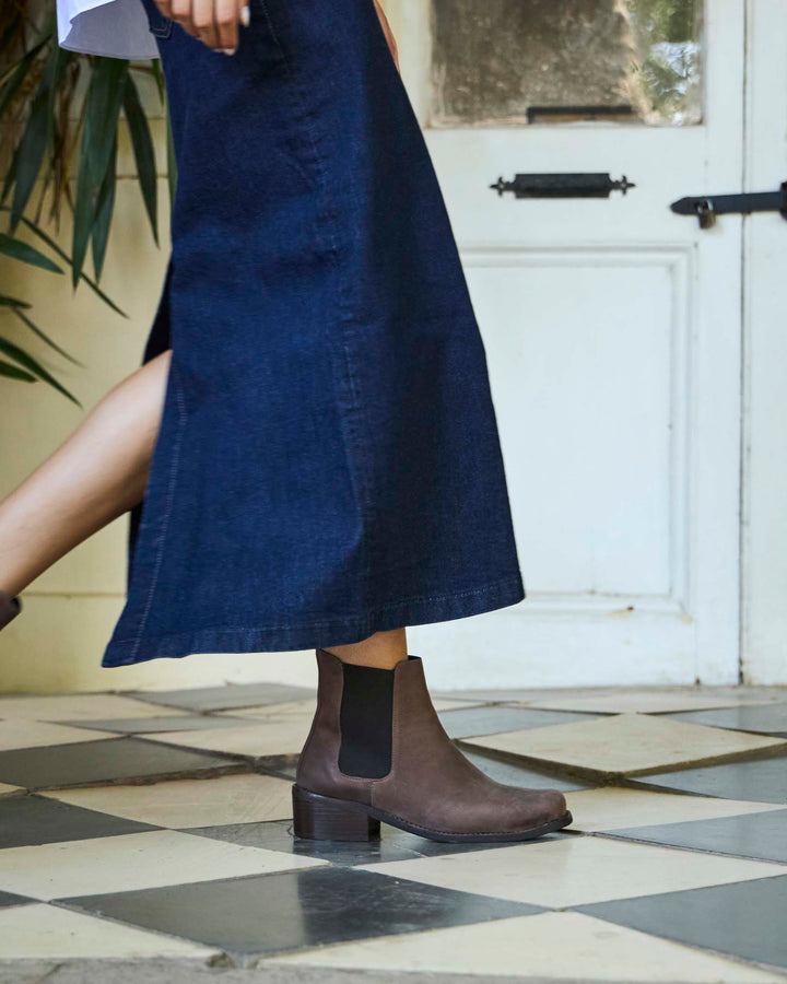 Botín Chelsea Chocolate